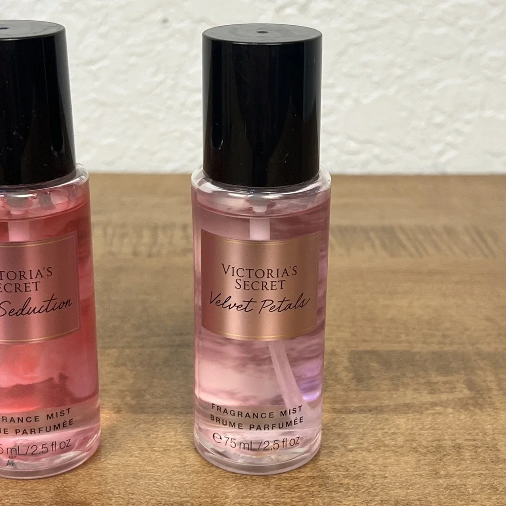 Victoria's Secret Fragrance Mist Lot Bare Vanilla, Pure Seduction, Velvet Petals